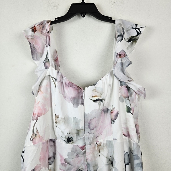 City Chic Plus Floral Maxi Dress Size 18 Wedding Guest Party Summer NWT - Picture 8 of 11